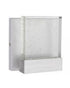 Craftmade Aria II 1 Light Large LED Outdoor Wall Mount in Satin Aluminum Model: ZA1220-SA-LED