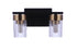 Craftmade Bond Street 2 Light Vanity in Flat Blac Satin Brass in Flat Black / Satin Brass Finish Model: 11811FBSB2