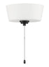Craftmade Bowl Light Kit 2 Light White Glass 2 x 7.5 Watt LED Energy Star in Brushed Polished Nickel Finish Model: LK2802-BNK-WG-LED