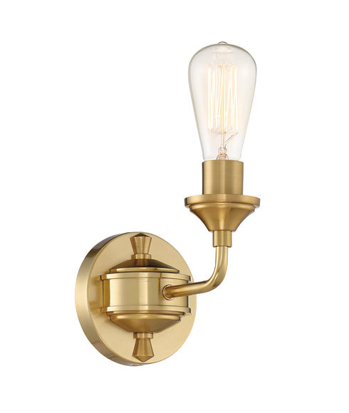 Craftmade Bridgestone 1 Light Wall Sconce in Brushed Polished Nickel Finish Model: 53061-BNK