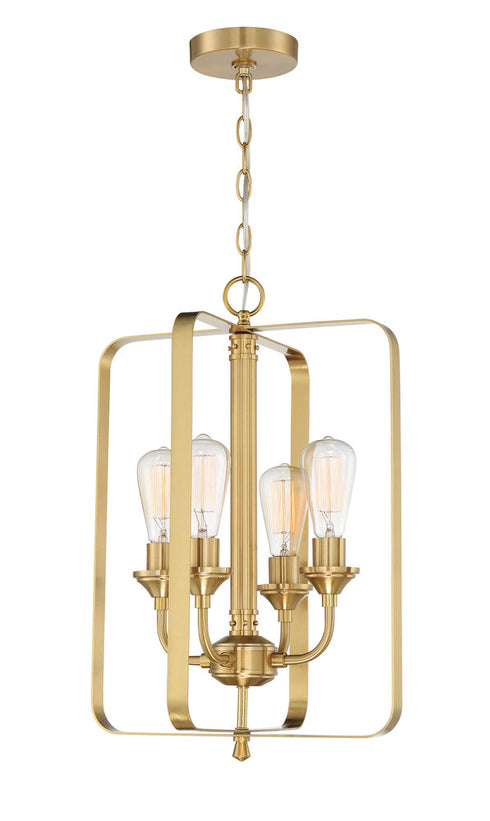 Craftmade Bridgestone 4 Light Foyer in Brushed Polished Nickel Finish Model: 53034-BNK