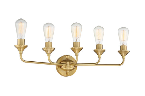 Craftmade Bridgestone 5 Light Vanity in Brushed Polished Nickel Finish Model: 53005-BNK