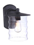 Craftmade Canon 1 Light Large Outdoor Wall Lantern in Midnight Model: ZA3624-MN