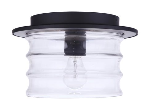 Craftmade Canon 1 Light Outdoor Flush Mount in Midnight Model: ZA3637-MN