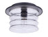 Craftmade Canon 1 Light Outdoor Flush Mount in Midnight Model: ZA3637-MN