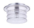 Craftmade Canon 1 Light Outdoor Flush Mount in Midnight Model: ZA3637-MN