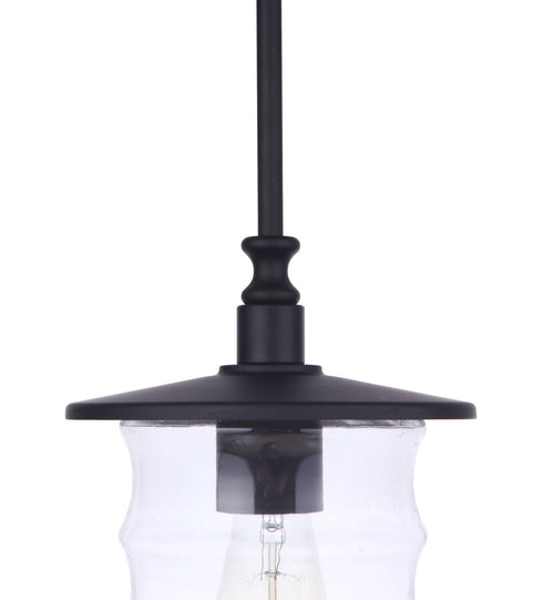 Craftmade Canon 1 Light Outdoor Pendant in Midnight Model: ZA3611-MN