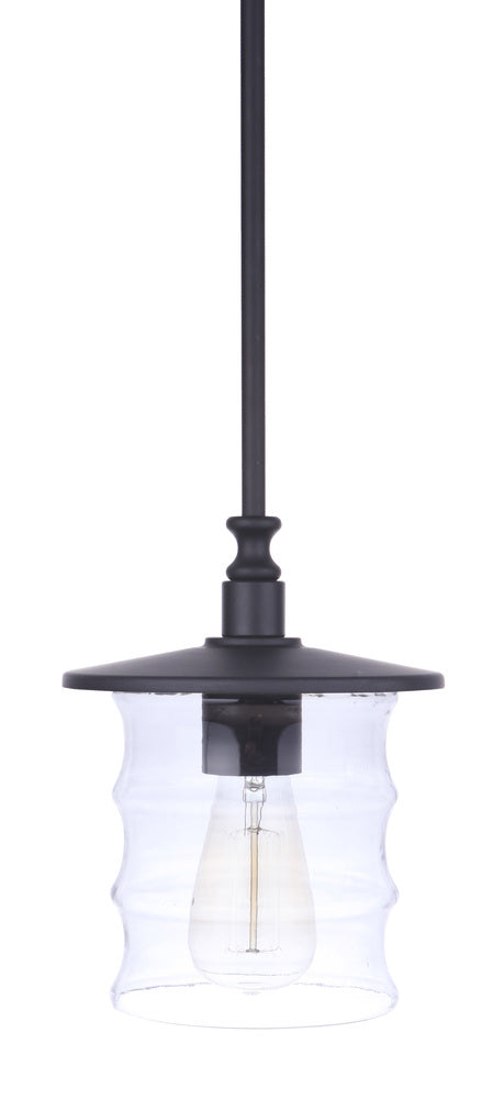 Craftmade Canon 1 Light Outdoor Pendant in Midnight Model: ZA3611-MN