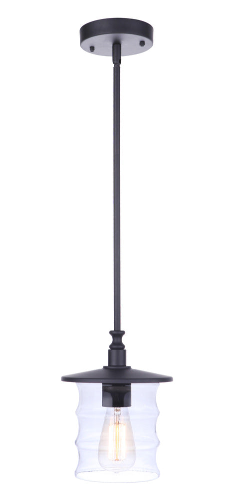 Craftmade Canon 1 Light Outdoor Pendant in Midnight Model: ZA3611-MN