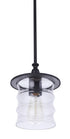 Craftmade Canon 1 Light Outdoor Pendant in Midnight Model: ZA3611-MN