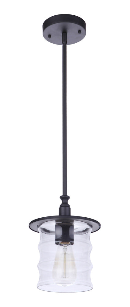 Craftmade Canon 1 Light Outdoor Pendant in Midnight Model: ZA3611-MN