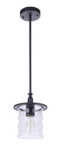 Craftmade Canon 1 Light Outdoor Pendant in Midnight Model: ZA3611-MN