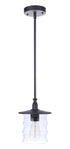 Craftmade Canon 1 Light Outdoor Pendant in Midnight Model: ZA3611-MN