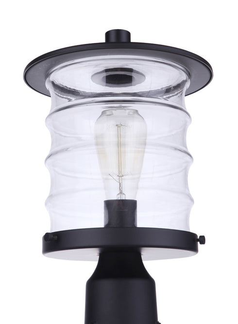 Craftmade Canon 1 Light Outdoor Post Mount in Midnight Model: ZA3625-MN