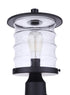Craftmade Canon 1 Light Outdoor Post Mount in Midnight Model: ZA3625-MN