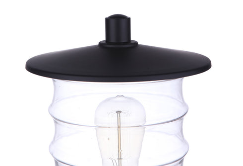 Craftmade Canon 1 Light Outdoor Post Mount in Midnight Model: ZA3625-MN