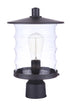 Craftmade Canon 1 Light Outdoor Post Mount in Midnight Model: ZA3625-MN