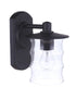 Craftmade Canon 1 Light Small Outdoor Wall Lantern in Midnight Model: ZA3604-MN