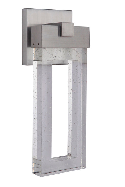 Craftmade Cantrell 1 Light Medium LED Wall Mount in Satin Aluminum Finish Model: ZA1114-SA-LED