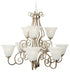 Craftmade Cecilia 9 Light Chandelier in Brushed Satin Nickel Finish Model: 7131BNK9