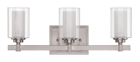 Craftmade Celeste 3 Light Vanity in Brushed Polished Nickel Finish Model: 16720BNK3