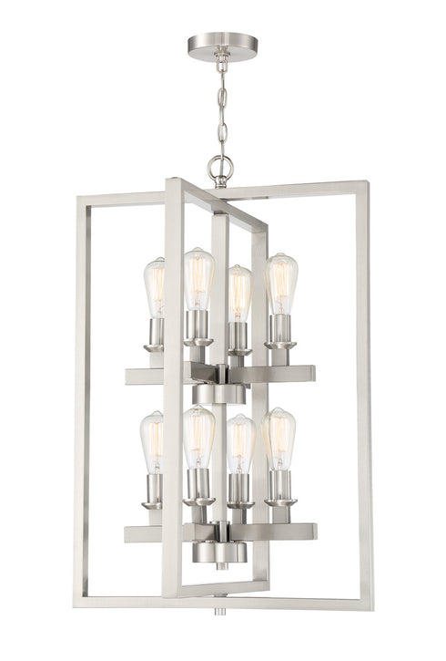 Craftmade Chicago 8 Light Foyer in Brushed Polished Nickel Finish Model: 53138-BNK