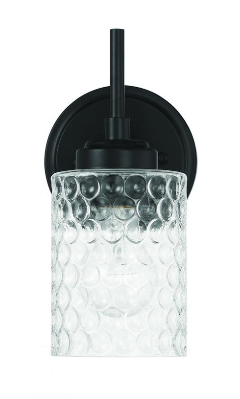 Craftmade Claire 1 Light Wall Sconce in Flat Black Model: 60501-FB