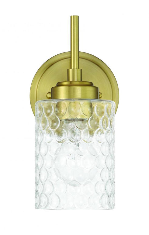 Craftmade Claire 1 Light Wall Sconce in Satin Brass Model: 60501-SB
