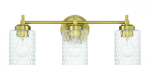 Craftmade Claire 3 Light Vanity in Satin Brass Model: 60503-SB