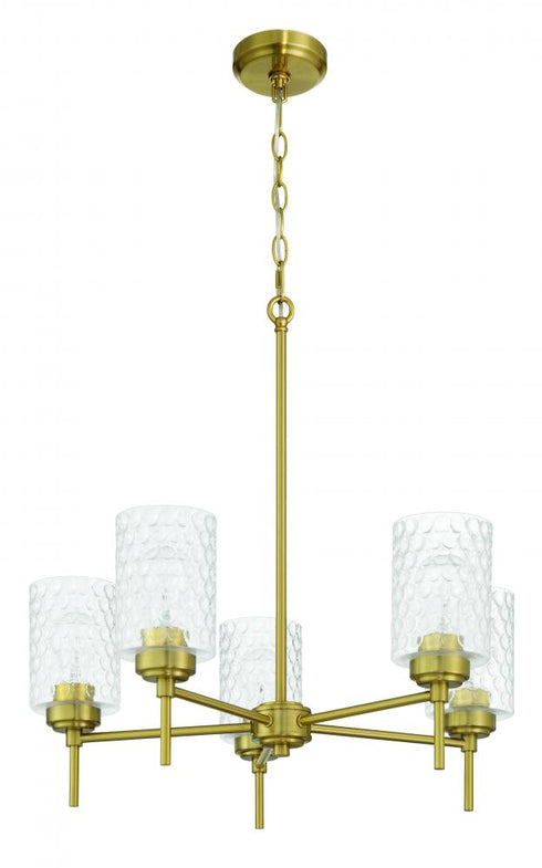 Craftmade Claire 5 Light Chandelier in Satin Brass Model: 60525-SB