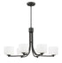 Craftmade Clarendon 6 Light Linear Chandelier in Aged Bronze Brushed Finish Model: 43576-ABZ