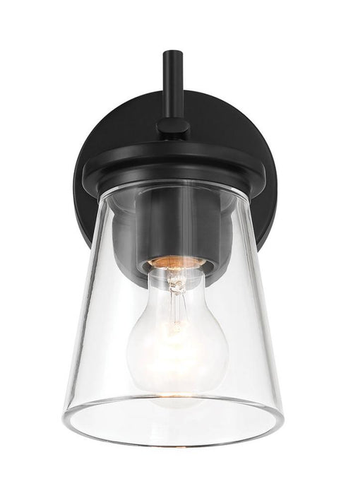 Craftmade Connell 1 Light Wall Sconce in Flat Black Model: 60401-FB