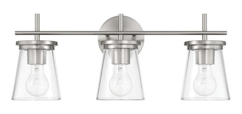 Craftmade Connell 3 Light Vanity in Brushed Polished Nickel Model: 60403-BNK