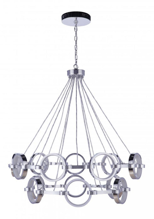 Craftmade Context 15 Light LED Chandelier in Chrome Model: 59315-CH-LED