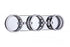 Craftmade Context 3 Light LED Vanity in Chrome Model: 59303-CH-LED