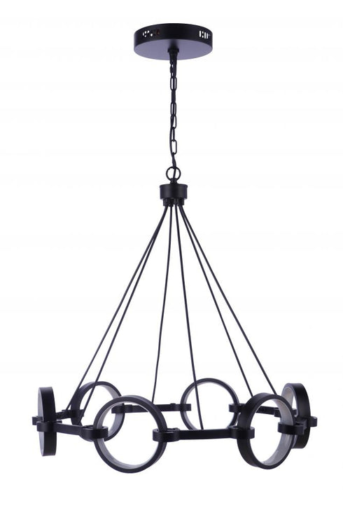 Craftmade Context 6 Light LED Chandelier in Chrome Model: 59326-CH-LED