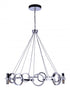 Craftmade Context 9 Light LED Chandelier in Chrome Model: 59329-CH-LED