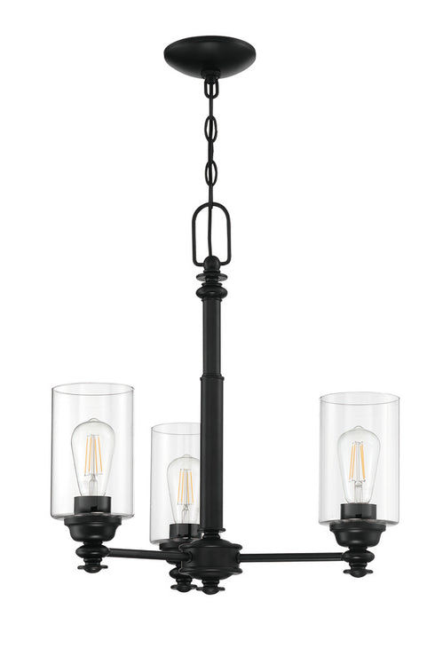 Craftmade Dardyn 3 Light Chandelier in Brushed Polished Nickel Finish Model: 49823-BNK-C