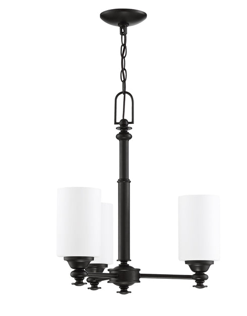 Craftmade Dardyn 3 Light Chandelier in Brushed Polished Nickel Finish Model: 49823-BNK-C