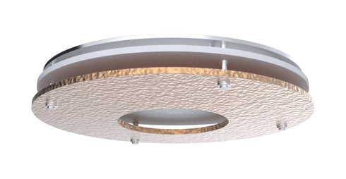 Craftmade Decorative Ventilation Trim Round HC Frame with White Frosted Glass Lens in Hammered Copper Finish Model: XV1811-HC