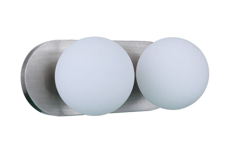 Craftmade Dotti 2 Light Vanity in Brushed Polished Nickel Finish Model: 53902-BNK