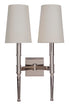 Craftmade Ella 2 Light Wall Sconce in Polished Nickel Finish Model: 44662-PLN