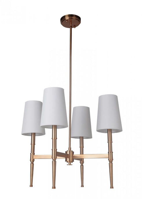Craftmade Ella 4 Light Pendant in Satin Brass Finish Model: 44694-SB