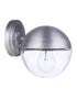 Craftmade Evie 1 Light Small Outdoor Wall Lantern in Satin Aluminum Model: ZA3404-SA