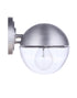 Craftmade Evie 1 Light Small Outdoor Wall Lantern in Satin Aluminum Model: ZA3404-SA
