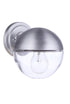 Craftmade Evie 1 Light Small Outdoor Wall Lantern in Satin Aluminum Model: ZA3404-SA