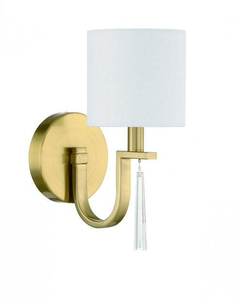 Craftmade Fortuna 1 Light Wall Sconce in Satin Brass Model: 58261-SB