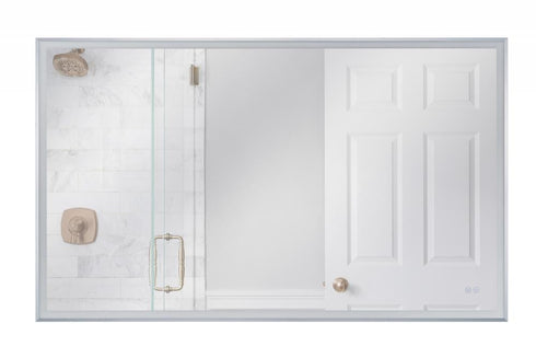 Craftmade 60 Inch x 36 Inch Rectangle in Brushed Polished Nickel Framed LED Mirror Model: MIR6002RT-BNK3C
