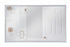 Craftmade 60 Inch x 36 Inch Rectangle in Brushed Polished Nickel Framed LED Mirror Model: MIR6002RT-BNK3C