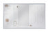 Craftmade 60 Inch x 36 Inch Rectangle in Brushed Polished Nickel Framed LED Mirror Model: MIR6002RT-BNK3C
